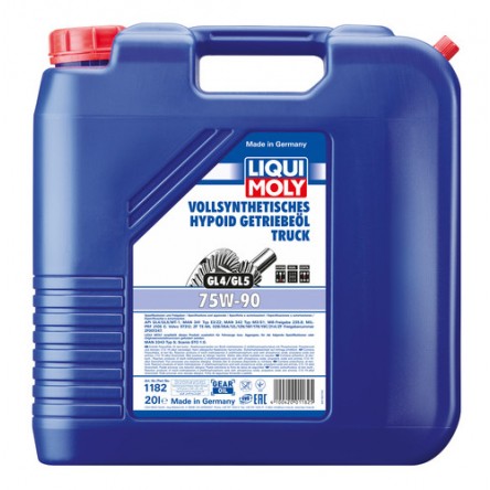 1182 FULLY SYNTHETIC HYPOID-GEAR OIL TRUCK 75W-90